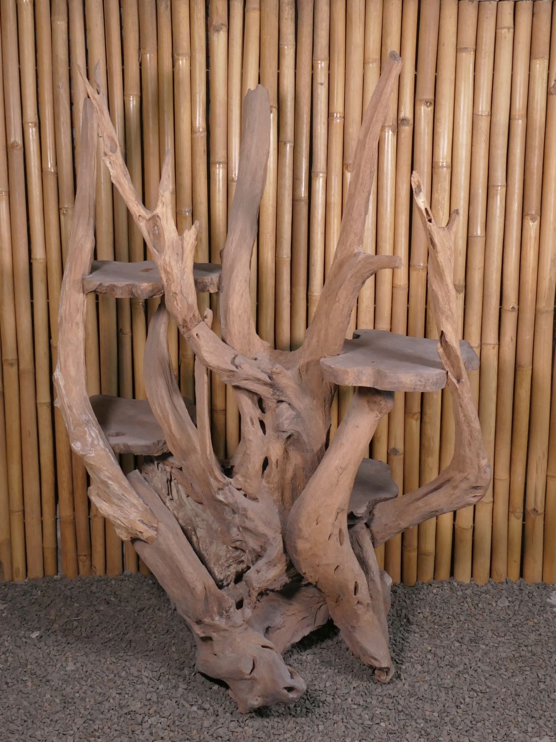  Product image 8 of the product “Shelf made of teak wood about approx. 150cm height ”
